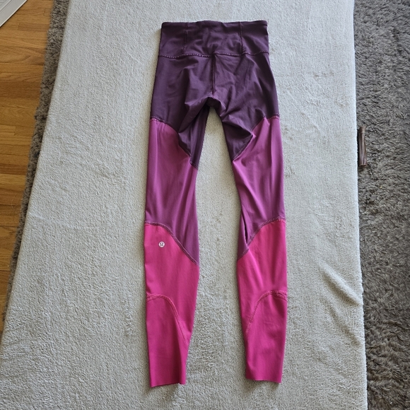 Lululemon Colour Me Ombre Tight 28" Dark Adobe/Blush Berry/Violet Red size 4 - Picture 7 of 14